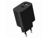 Ładowarka i akumulator GEMBIRD 2-portowa uniwersalna ładowarka USB (A+C), 2.4 A TA-UC-2AC12-01-BK